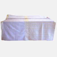 Blankets fair trade ethical sustainable fashion Luxe Blanket - Double - Silvery Amber conscious purchase Basha