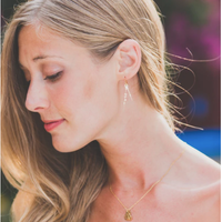 Earrings fair trade ethical sustainable fashion Time is Now Earrings in Gold or Silver conscious purchase Eden