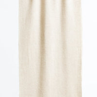 Scarves fair trade ethical sustainable fashion Garter Stitched Merino Scarf in Almond White conscious purchase Dinadi