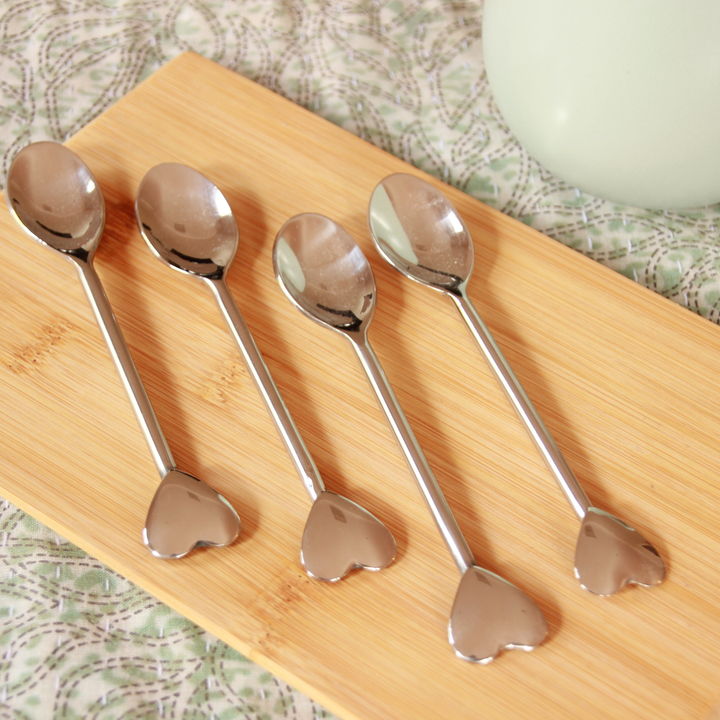 Table and Kitchen fair trade ethical sustainable fashion Heart Teaspoon Set conscious purchase Fair Go Trading