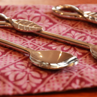 Table and Kitchen fair trade ethical sustainable fashion Leaf Teaspoon Set conscious purchase Fair Go Trading