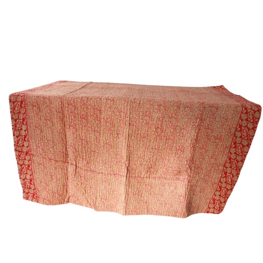 Blankets fair trade ethical sustainable fashion Small Cotton Throw, Baby Blanket - Terracotta Fire conscious purchase Basha