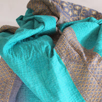 Blankets fair trade ethical sustainable fashion Cotton Blanket - Double - Tropical Waters conscious purchase Basha