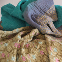 Blankets fair trade ethical sustainable fashion Cotton Blanket - Double - Tropical waters conscious purchase Basha