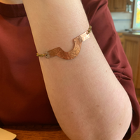 Bracelets fair trade ethical sustainable fashion Hammered Copper Statement Bracelet conscious purchase Basha