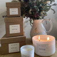 Candle fair trade ethical sustainable fashion Scented Soy Candles - White Lily conscious purchase Riau Candle Company