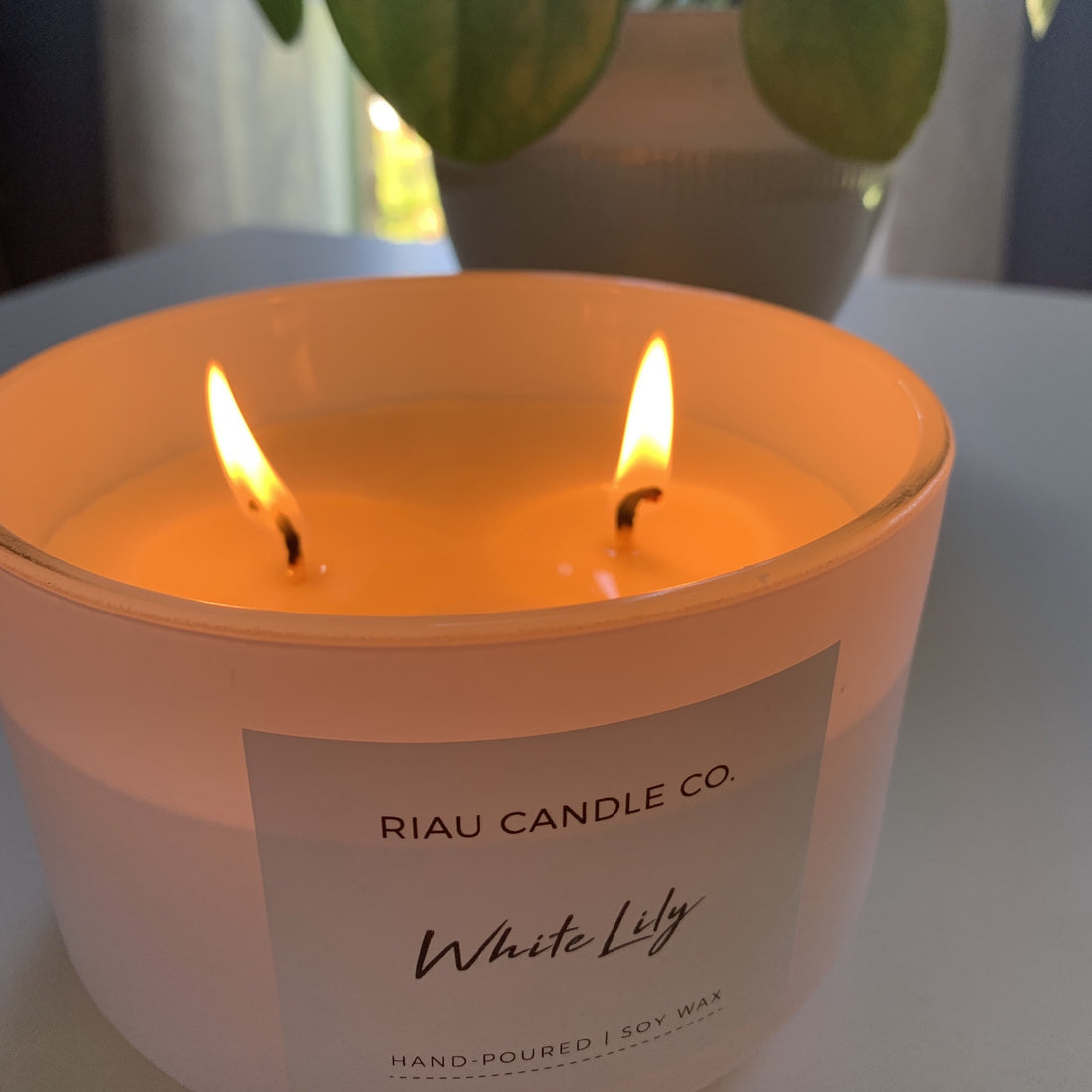 Candle fair trade ethical sustainable fashion Scented Soy Candles - White Lily conscious purchase Riau Candle Company