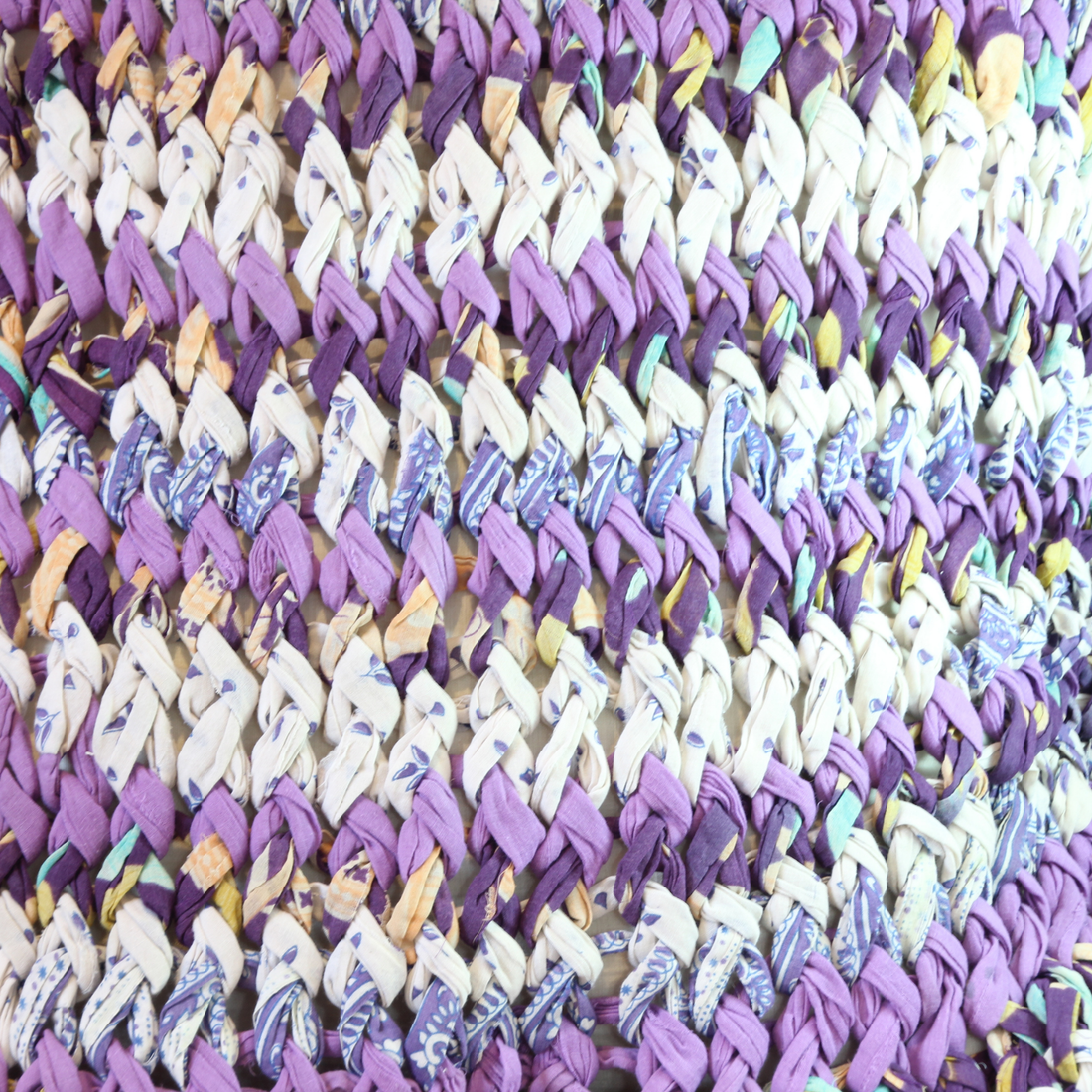 Cushions fair trade ethical sustainable fashion Chunky Knit Cushion Covers - Purple conscious purchase Basha