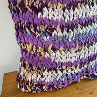 Cushions fair trade ethical sustainable fashion Chunky Knit Cushion Covers - Purple conscious purchase Basha