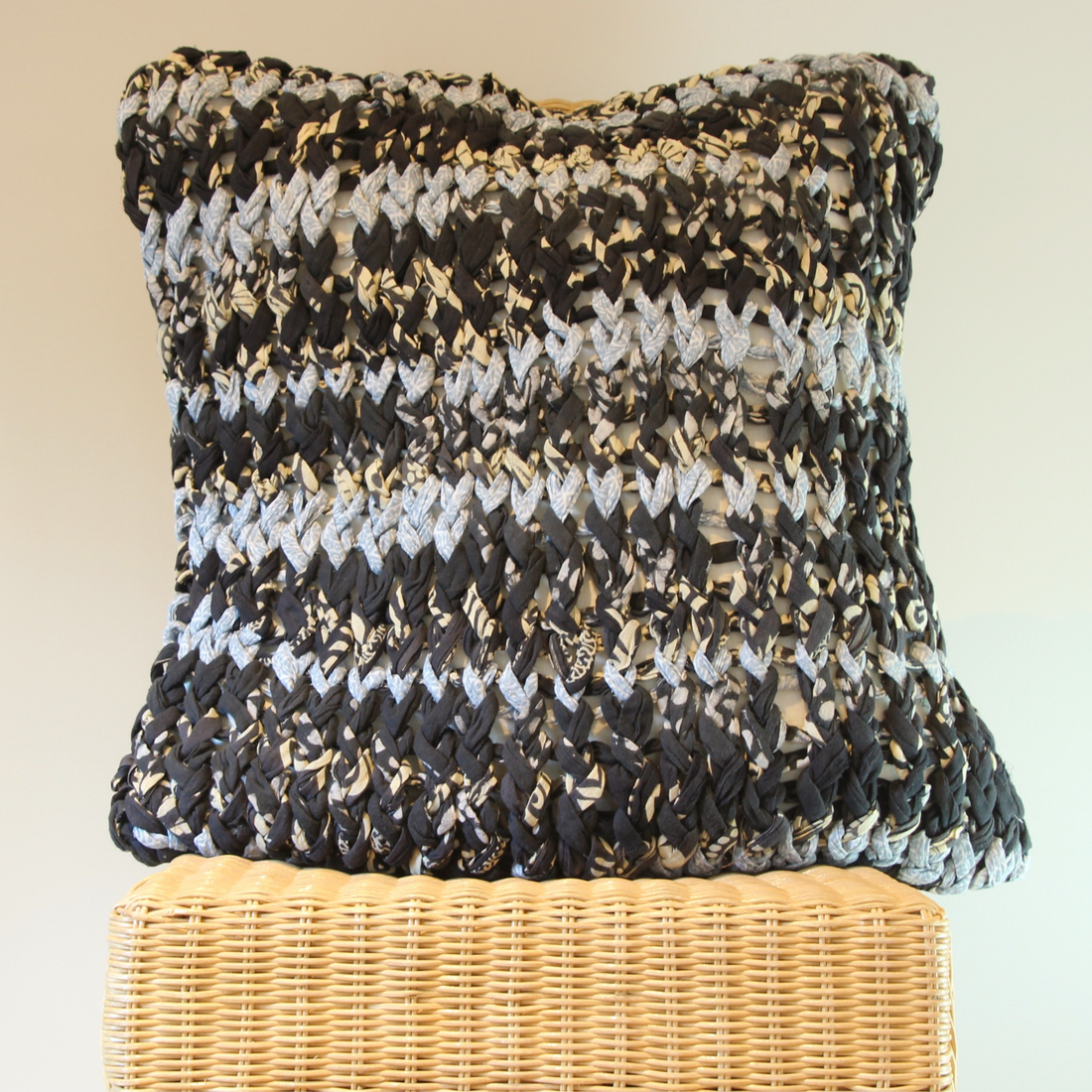 Cushions fair trade ethical sustainable fashion Chunky Knit Cushion Covers -Shadows conscious purchase Basha