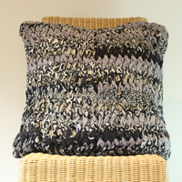 Cushions fair trade ethical sustainable fashion Chunky Knit Cushion Covers -Shadows conscious purchase Basha