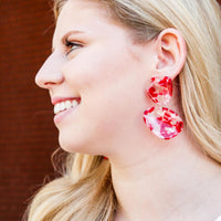 Earrings fair trade ethical sustainable fashion Rose Resin Earrings -Vashti Rose conscious purchase Starfish Project