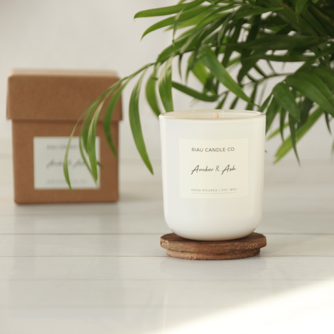 Candle fair trade ethical sustainable fashion Scented Soy Candles - Amber & Ash conscious purchase Riau Candle Company