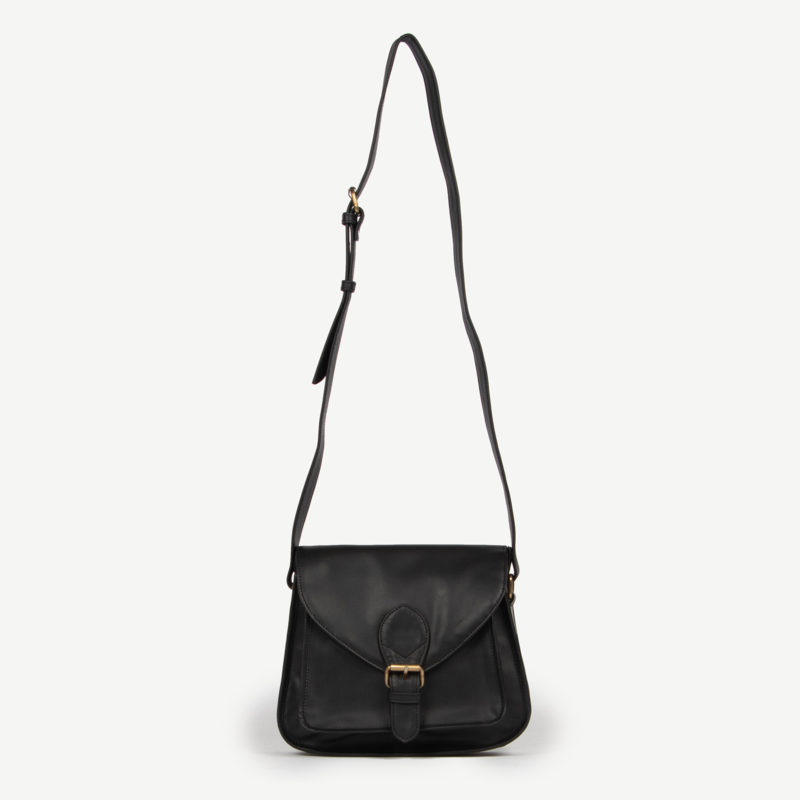 Leather Bags fair trade ethical sustainable fashion Black Leather Satchel - Myra conscious purchase JOYN