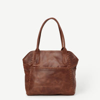 Leather Bags fair trade ethical sustainable fashion Brown Leather Tote -Adhya conscious purchase JOYN