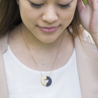 Necklace fair trade ethical sustainable fashion Gold Heart Pendant Necklace- Committed conscious purchase Eden