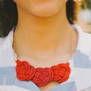 Necklace fair trade ethical sustainable fashion Unity Knotted Statement Necklace conscious purchase Freeleaf