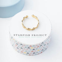 Ring fair trade ethical sustainable fashion Gold Forever Promise Ring conscious purchase Starfish Project