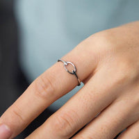 Ring fair trade ethical sustainable fashion Silver Knot Ring - Lisa conscious purchase Starfish Project