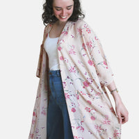 Robe fair trade ethical sustainable fashion Beautiful Mid Length Robes - Freedom Kimonos conscious purchase AIM