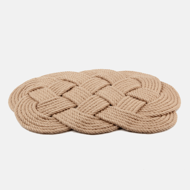 Rugs Oval Jute Knotted Rug Ethical and Fair trade at for Dignity